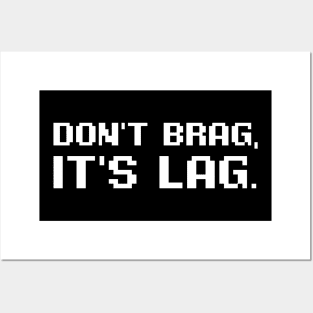 Don't Brag It's Lag. Posters and Art